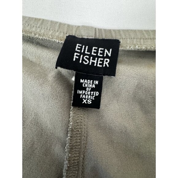 Eileen Fisher Gray Taupe Cropped Trouser Pants XS Minimalist Luxe Comfort - Picture 3 of 8